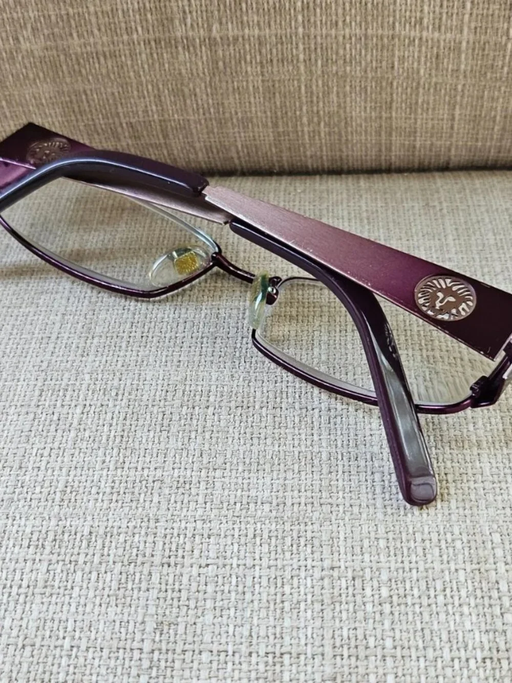 Anne Klein Women Glasses Frame AK9103 540 Eyewear Purple Tone Metal Eyeglasses